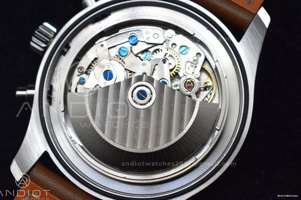 Pilot Dial Functional Edition Best ZF IW377726 Brown V A7750 1:1 Leather on 1001 Strap Green Chronograph 1029